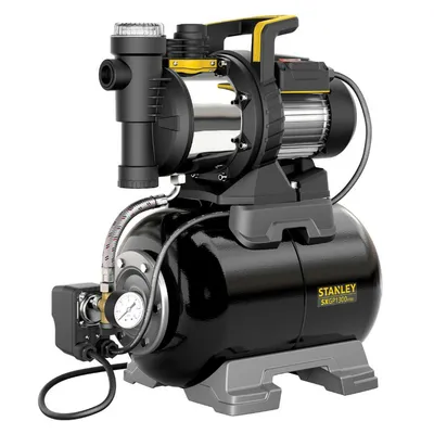 Хидрофорна помпа Stanley с цилиндричен съд 8 м, 4.2 м3/ч, 24 л, 50 м, 1 ", SXGP1300XFBE