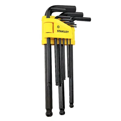 Г-образен ключ Stanley метричен 6-стен/6-стен комплект 1.5-10 мм, 9 бр., ISO 2936, 0-69-256