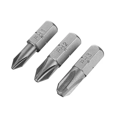 Комплект битове Stanley PH 1, 2 и 3, 1/4", 25 мм, 3 бр., STA61023