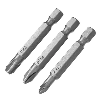 Комплект битове Stanley PH 1, 2 и 3, 1/4", 50 мм, 3 бр., STA61160