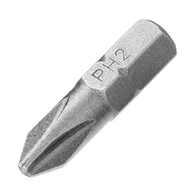 Накрайник бит PH Stanley Philips кръстат PH 2, 1/4", 25 мм, 2 бр., STA61021