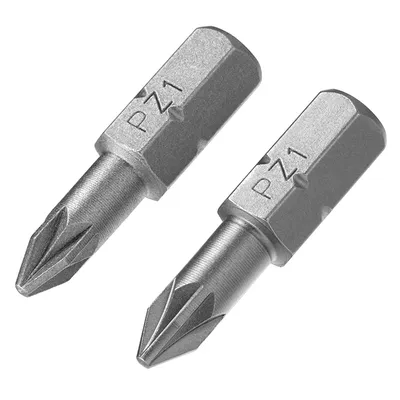 Накрайник бит PZ Stanley Pozidriv кръстат PZ 1, 1/4", 25 мм, 2 бр., STA61040