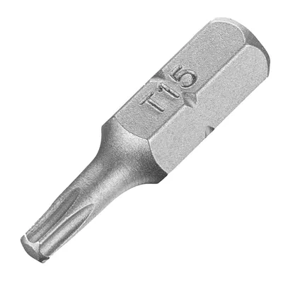 Накрайник бит TX Stanley Torx TX 15, 1/4", 25 мм, 2 бр., STA61061
