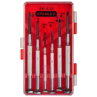 Комплект отвертки за фина механика Stanley SB/PH 6 бр., 1-66-039