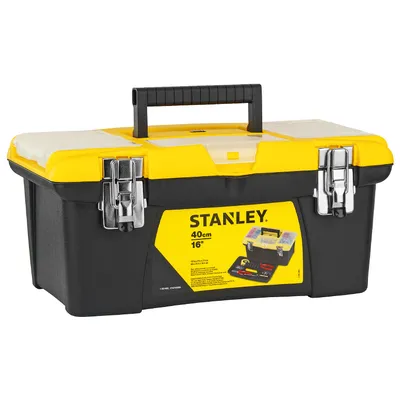 Пластмасов куфар Stanley за инструменти 405x254x178 мм, черен, 1-92-905