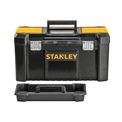 Пластмасов куфар Stanley за инструменти 482x254x250 мм, черен/жълт, STST1-75521