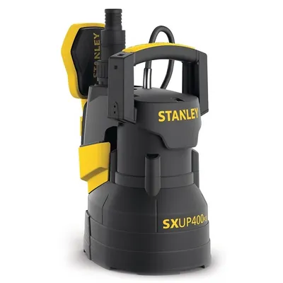 Потопяема дренажна помпа Stanley за чиста или леко замърсена вода  9 м3/ч, 8 м, 1 ", SXUP400PCE