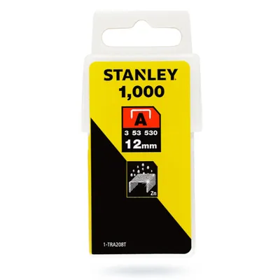 Скоби за такери Stanley  тип A53, 11.3x0.75x12 мм, 1000 бр., 1-TRA208T