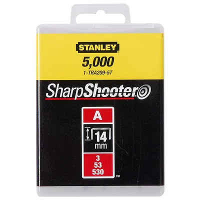 Скоби за такери Stanley  тип A53, 11.3x0.75x8 мм, 5000 бр., 1-TRA205-5T