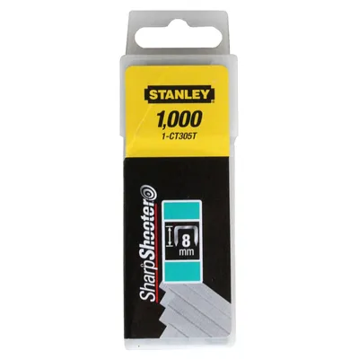 Скоби за такери Stanley  тип CT60, 7.7x1.2x8 мм, 1000 бр., 1-CT305T