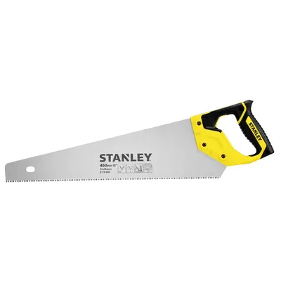 Дърводелски трион Stanley със закалени зъби  450 мм, 7 TPI, 2-15-283