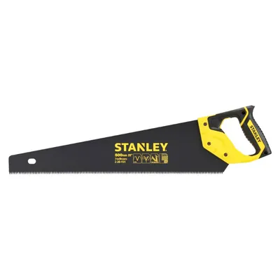 Дърводелски трион Stanley със затворена PVC дръжка  500 мм, 7 TPI, 2-20-151