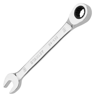 Звездогаечен ключ Stanley 6-стен/тресчотка 10 мм, 125 мм, ISO 3318, 4-89-936