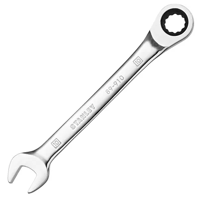 Звездогаечен ключ Stanley 6-стен/тресчотка  10 мм, 193 мм, ISO 1711-1, ISO 21982, ISO 691, STMT89910-0