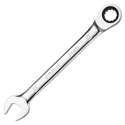 Звездогаечен ключ Stanley 6-стен/тресчотка  11 мм, 210 мм, ISO 1711-1, ISO 21982, ISO 691, STMT89911-0