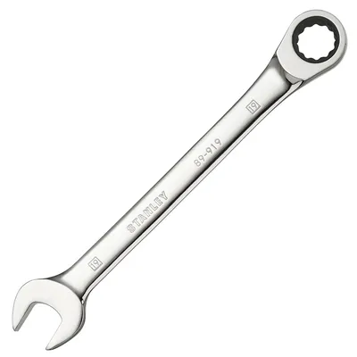 Звездогаечен ключ Stanley 6-стен/тресчотка 19 мм, 254 мм, ISO 1711-1, ISO 21982, ISO 691, STMT89919-0