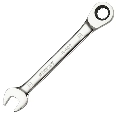 Звездогаечен ключ Stanley 6-стен/тресчотка  9 мм, 183 мм, ISO 1711-1, ISO 21982, ISO 691, STMT89909-0
