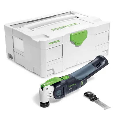 Акумулаторен мултифункционален инструмент Festool без батерия и зарядно, 18 V, 10 000-19 500 вибр./мин, Vecturo OSC 18 Li E-Basic