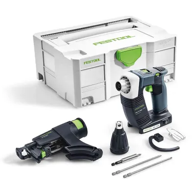 Акумулаторен винтоверт Festool за сухо строителство без батерия и зарядно, 18 V, 18 Nm, 1/4", шестостен, Duradrive DWC 18-2500 Li-Basic