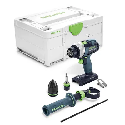 Акумулаторна бормашина Festool без батерия и зарядно, 18 V, 75 Nm, 0-500/0-800/0-2350/0-3600 об./мин, 1.5-13 мм, TDC 18/4-Basic