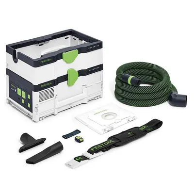 Акумулаторна прахосмукачка Festool за сухо почистване  без батерия и зарядно, 2x18 V, 2400 л/мин, 4.5 л, CTLC SYS I-Basic