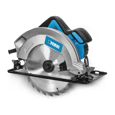 Електрически ръчен циркуляр Fervi 1500 W, ф 190 мм, 5500 об./мин, FFCS15003A-190K