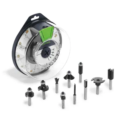 Фрезер за дърво профилен Festool с карбидни пластини комплект  10 бр., ф 8 мм, Box-OF HW S8 Mix
