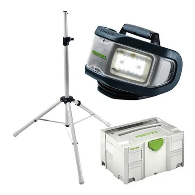 LED прожектор Festool със статив  112 W, 230 V, 5000 K, черен, ST DUO 200
