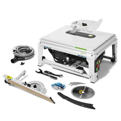 Настолен циркуляр Festool в комплект със стойка 2200 W, ф 254 мм, 1700-3500 об./мин, TKS 80 EBS