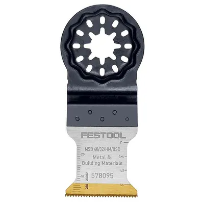 Нож за многофункционален осцилатор Festool 32 мм, Starlock, HM стомана, MSB 40/32/HM/OSC