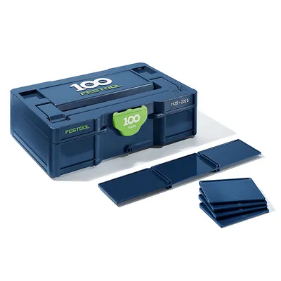 Органайзер за консумативи Festool пластмасов с прегради 265x171x71 мм, син, Systainer3 SYS3 S 76 100Y