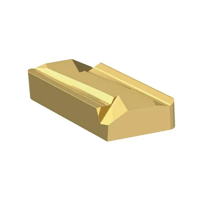 Пластина Fervi за стругарски нож за външна обработка HW волфрамов карбид - TiN, 9.25x4.76 мм, L KNUX