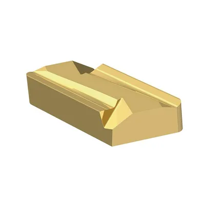 Пластина Fervi за стругарски нож за външна обработка  HW волфрамов карбид - TiN, 9.25x4.76 мм, R KNUX