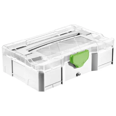 Пластмасов куфар Festool за инструменти 71x265x171 мм, бял, T-LOC SYS-MINI 1 TL TRA
