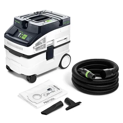 Прахосмукачка Festool за сухо и мокро почистване 1200 W, 230 V, 3700 л/мин, 15 л, Cleantec CT 15