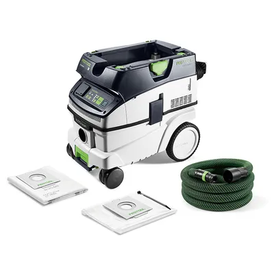 Прахосмукачка Festool за сухо и мокро почистване 1200 W, 230 V, 3900 л/мин, 26 л, клас L, Cleantec CTL 26 EI AC