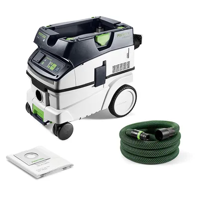 Прахосмукачка Festool за сухо и мокро почистване 1200 W, 230 V, 3900 л/мин, 26 л, клас L, Cleantec CTL 26 EI