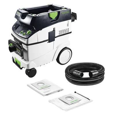 Прахосмукачка Festool за сухо и мокро почистване 1200 W, 230 V, 3900 л/мин, 36 л, клас L, Cleantec CTL 36 E AC-LHS