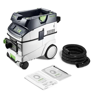 Прахосмукачка Festool за сухо и мокро почистване 1200 W, 230 V, 3900 л/мин, 36 л, клас M, Cleantec CTM 36 EI AC-LHS