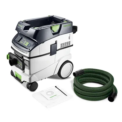 Прахосмукачка Festool за сухо и мокро почистване 1200 W, 230 V, 3900 л/мин, 36 л, клас M, Cleantec CTM 36 EI AC-RENOFIX