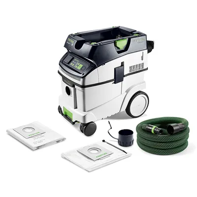 Прахосмукачка Festool за сухо и мокро почистване 1200 W, 230 V, 3900 л/мин, 36 л, клас M, Cleantec CTM 36 EI AC