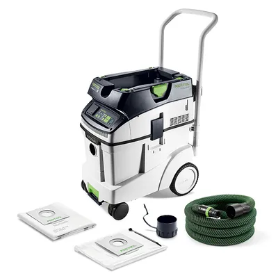 Прахосмукачка Festool за сухо и мокро почистване 1200 W, 230 V, 3900 л/мин, 48 л, клас M, Cleantec CTM 48 EI AC
