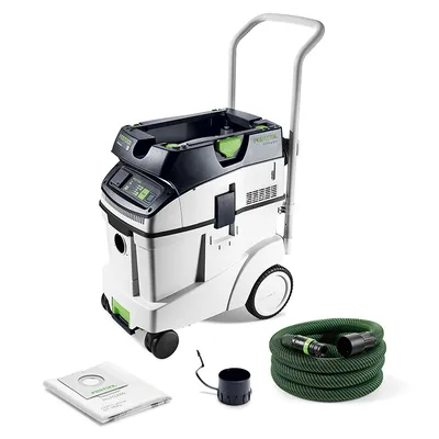 Прахосмукачка Festool за сухо и мокро почистване 1200 W, 230 V, 3900 л/мин, 48 л, клас M, Cleantec CTM 48 EI