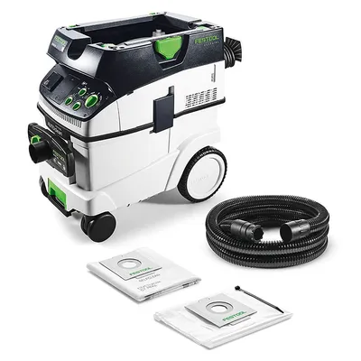 Прахосмукачка Festool за сухо и мокро почистване 1200 W, 3900 л/мин, 36 л, клас M, Cleantec CTM 36 E AC-LHS