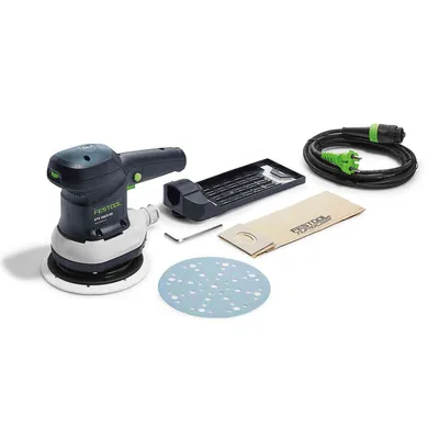 Електрически орбитален шлайф Festool с плавно регулиране 310 W, ф 150 мм, 4000-9500 об./мин, ETS 150/5 EQ