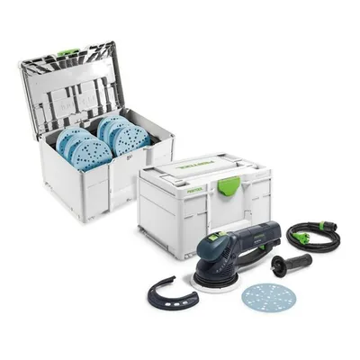 Електрически орбитален шлайф Festool с плавно регулиране 720 W, ф 150 мм, 3300-6800 об./мин, Rotex RO 150 FEQ-SYS GR
