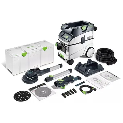 Електрически шлайф / жираф за стени и тавани Festool комплект с прахосмукачка CTL 36 400 W, ф 220 мм, 5000-8500 об./мин, LHS 2 225 EQI/CTL 36-Set