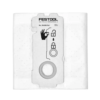 Торбичка Festool филтърна за прахосмукачка хартия, CTL MIDI 2, SC-FIS-CT MINI/MIDI-2/5/CT15
