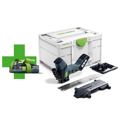 Трион Festool за изолационни материали с подарък с 1 батерия без зарядно, 18 V, 4 Ah, 3000 хода/мин, ISC 240 EB-Basic-4.0