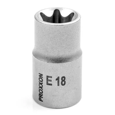 Вложка E-Torx Proxxon с квадрат  Е18 х 1/2"